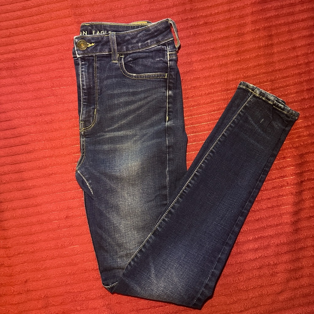 American Eagle Outfitters Dark Blue Skinny Jeans